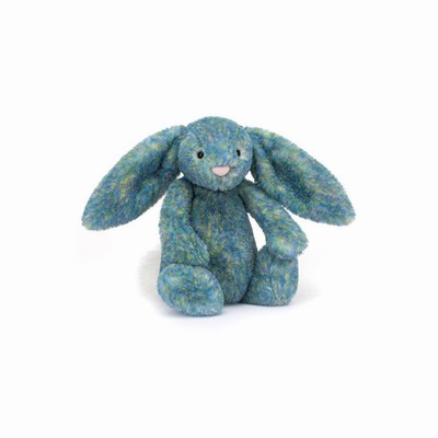 Jellycat Bashful Luxe Azure Bunnies Australia | 093452ZBK